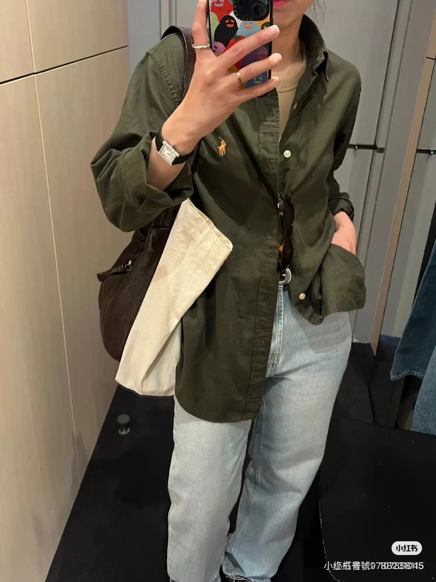 🅿️218 L06 #Ralph Lauren Pony·Original linen shirt✅✅✅Ready stock Focus on quality Feel free to compare Size: XS S M L Color: White Pink Yellow Purple Navy Blue Army Green